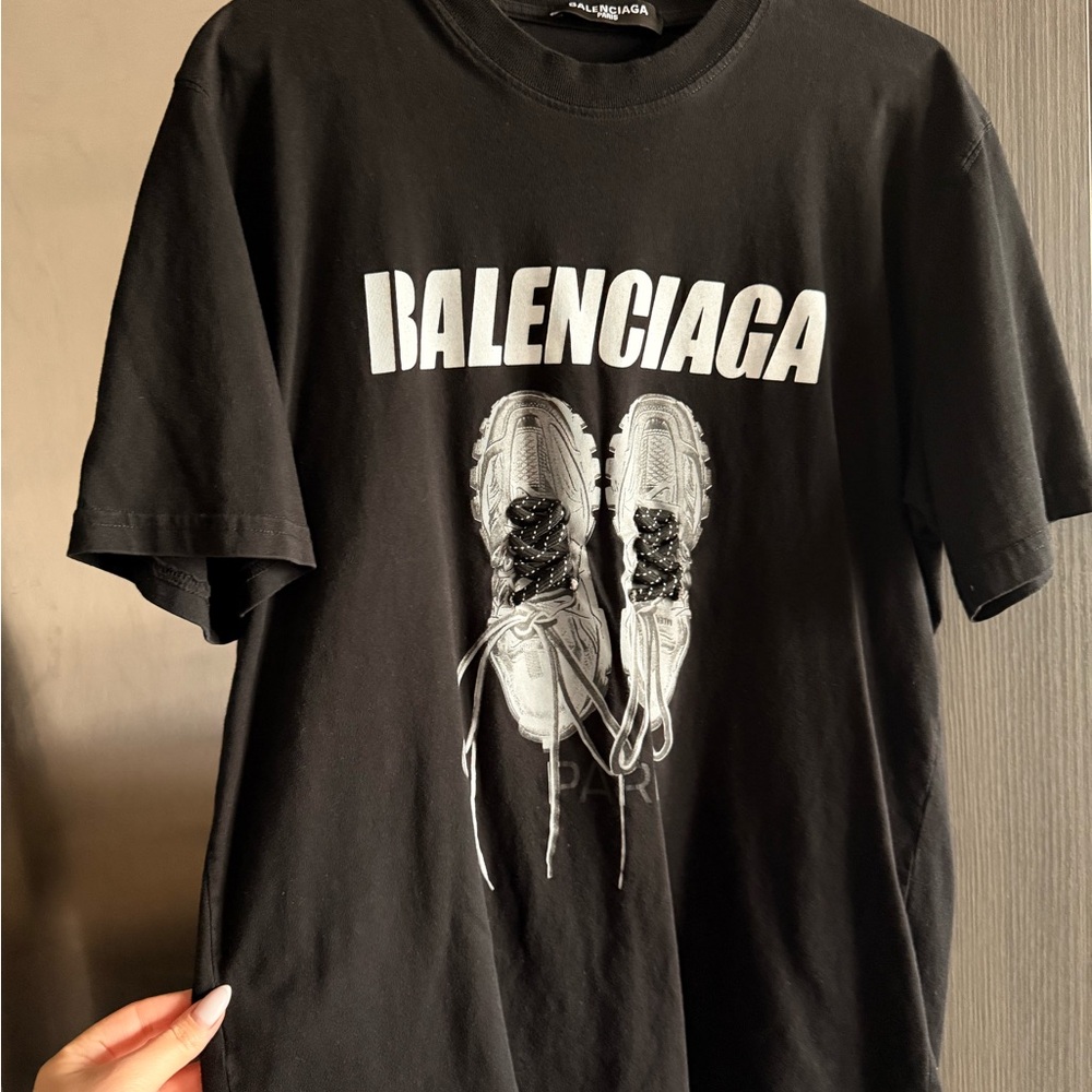 Balenciaga Black Graphic T-Shirt